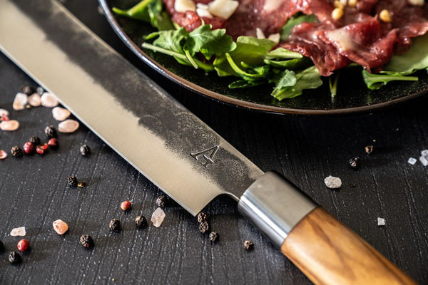 Anvil forged handmade butcher knife