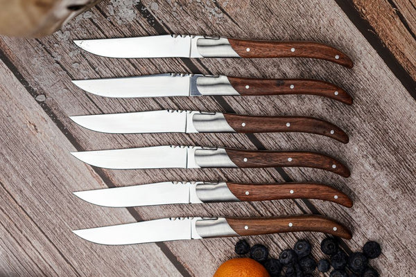 Laguiole steakknives rosewood set of 6