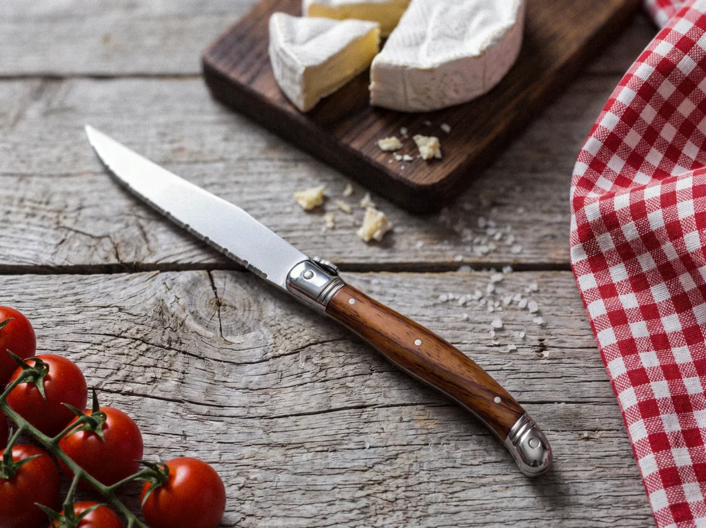 Couteaux à steak Laguiole manche imitation bois, lot de 6