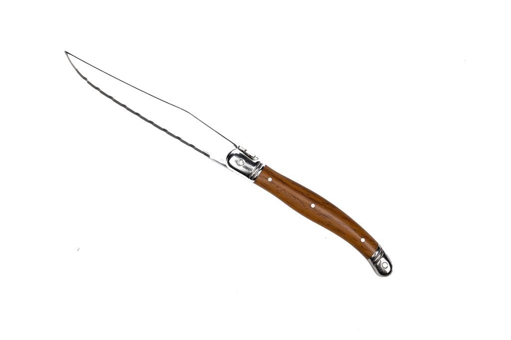 Laguiole Affordable Steakknives set of 6 wood look