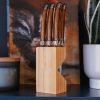 Laguiole Affordable Steakknives set of 6 wood look