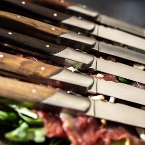 Laguiole Steakknives Mixed wood set of 6