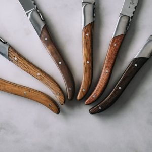 Laguiole Steakknives Mixed wood set of 6