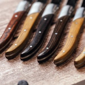 Laguiole Steakknives Mixed wood set of 6