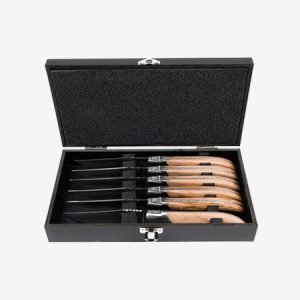 Laguiole Steakknives Olive Wood set of 6