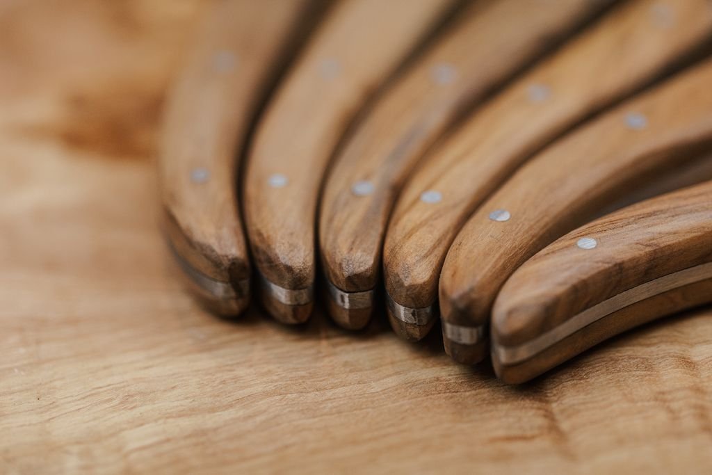 Laguiole Steakknives Olive Wood set of 6