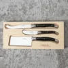 Laguiole Du Monde Affordable Cheeseset of 3 black